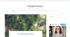 Desktop Screenshot of onesimplemama.com